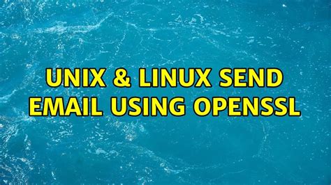 How to send email in unix