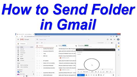 How to send entire folder in gmail