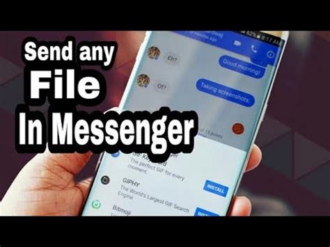 How to send file in android messenger