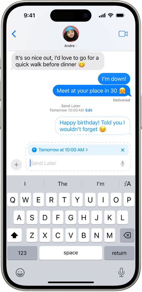 How to send message later in android