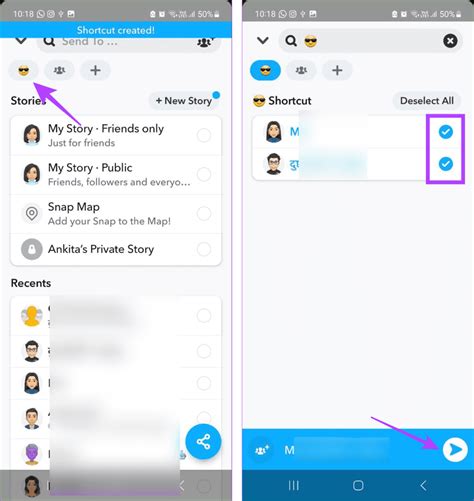 How to send photo in snapchat