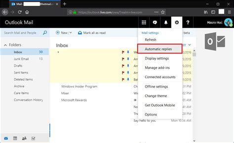 How to set Automatic Replies in Outlook Web Access (OWA)