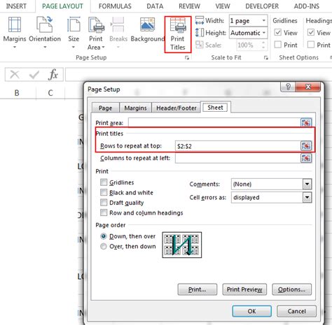 How to set Excel "Print Titles" with OpenXML - Stack Overflow