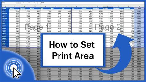 How to set Print Area in Excel YouTube