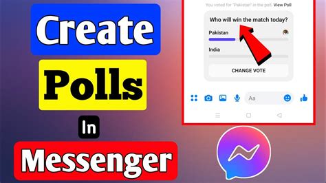 How to set a poll in messenger