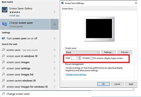 How to set a screensaver and screen time out on …