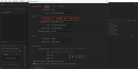 How to set aspect ratio in premiere
