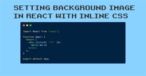 How to set background image in css