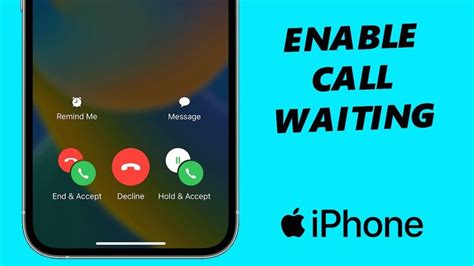 How to set call waiting in iphone