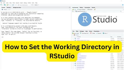 How to set directory in rstudio