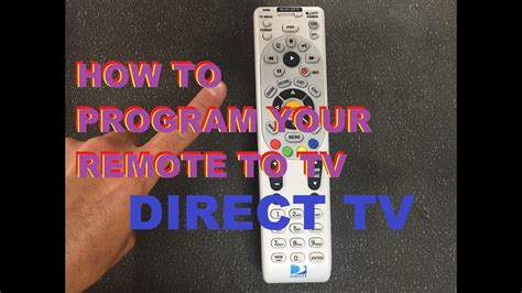 Great tutorial on how to program the big white DIRECTV remote, plus tips on how to program the Genie Remote too! The Genie Remote must be in RF mode to program to the TV. . 