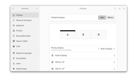 How to set display in ubuntu