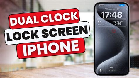 How to set dual clock in iphone