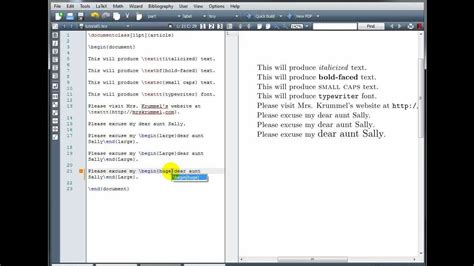 How to set font to Arial in LaTeX TeXworks YouTube