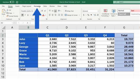 How to set formulas in excel sheet