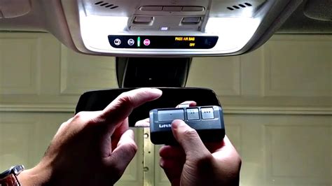 How to set garage opener in car