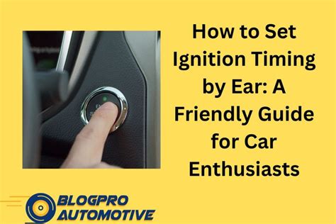 How to set ignition timing by ear.  Proper timing is crucial for optimal engine perf...