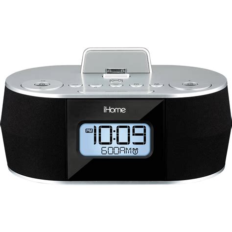 Equipped with dual alarms, the iHome iBT230 allows users to set two separate wake-up times, making it ideal for individuals with different schedules. The alarms can be set to wake the user up to their preferred FM radio station or a buzzer, providing a customizable morning wake-up experience. The clock radio is equipped with a built-in speaker ...