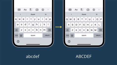 How to set keyboard keys to always be UPPERCASE on iPhone