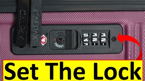 How to set lock in vip suitcase