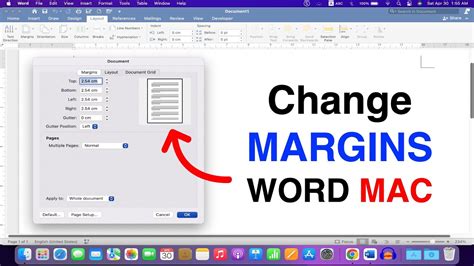 How to set margins in word mac