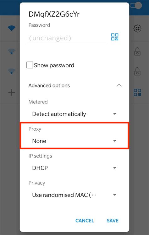 How to set proxy in mobile