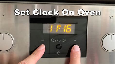 How to set time in oven