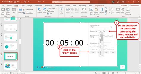 How to set time in powerpoint