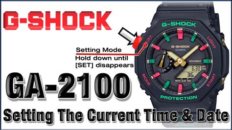 How to set time on Casio G-Shock GA-2100 / 5611