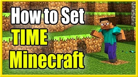 How to set to day in minecraft