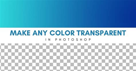 How to set transparent color in photoshop