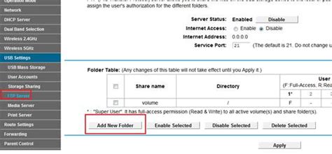 How to set up and use the FTP Server feature on modem router  TP-Link.