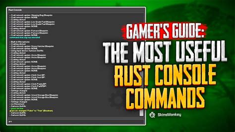 How to set up i need wood kits rust console.  Useful Rust Console Commands Most binds c...