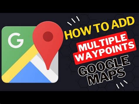 How to set waypoints in google maps