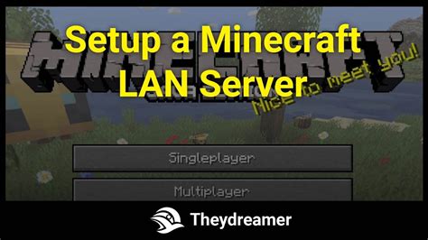 How to setup a lan minecraft server