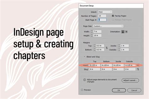 How to setup a template in indesign