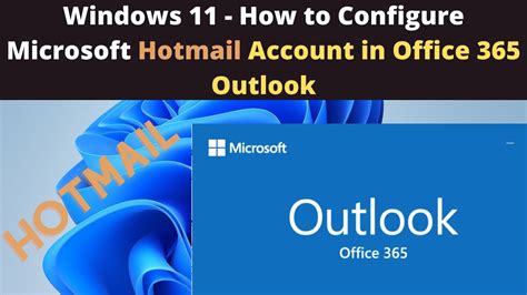 How to setup hotmail in outlook