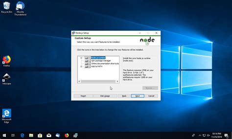 How to setup node js in windows
