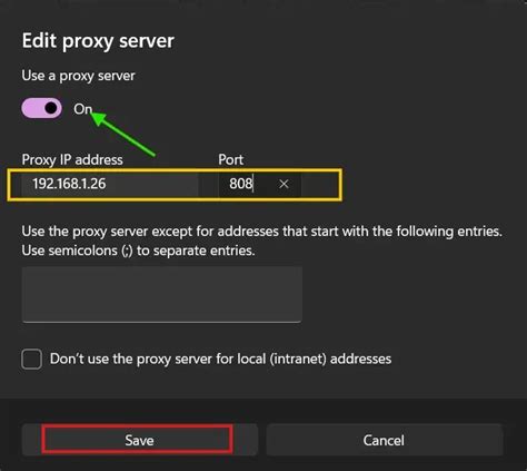How to setup proxy server.  Note If you set up the proxy server only after the initial s...