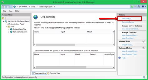 How to setup reverse proxy in iis