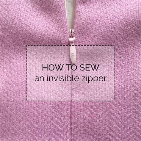 How to sew in invisible zipper