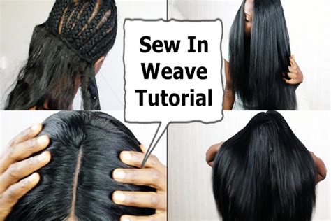 How to sew in weave for beginners