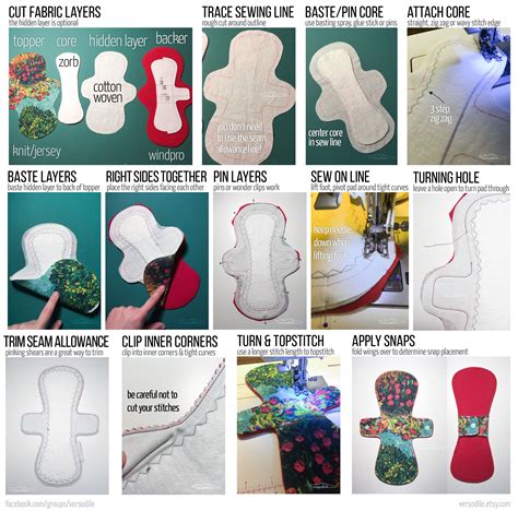 How to sew menstrual pad Sewing Tutorial and PDF Pattern