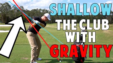 How to shallow the golf club. if you do a search on YouTube of “how to shallow the golf club”, you might see some very exaggerated steep to shallow stuff. Stand up the club in the backswing, feel it fall shallower behind you in the change of direction. This extreme is the not necessarily the best way to swing for most, but it’s an introduction to feeling passive forces. 