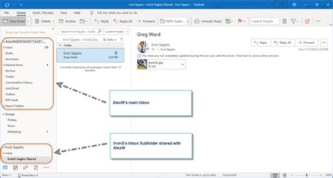 How to share an inbox in outlook