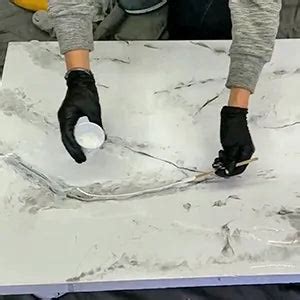 How to shine fake marble