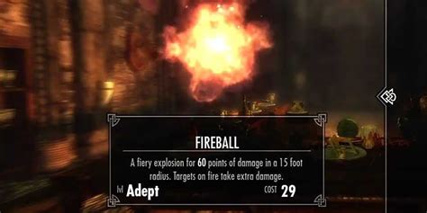 How to shoot fireballs in skyrim