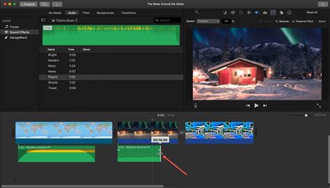 How to shorten audio in imovie