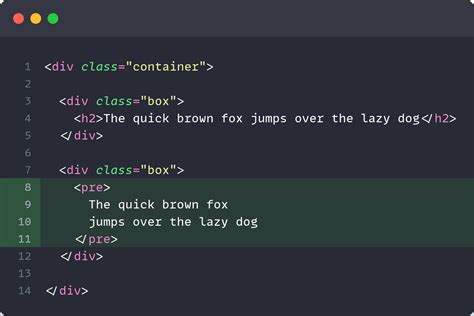 How to show code snippets in html
