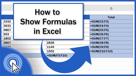 How to show formula